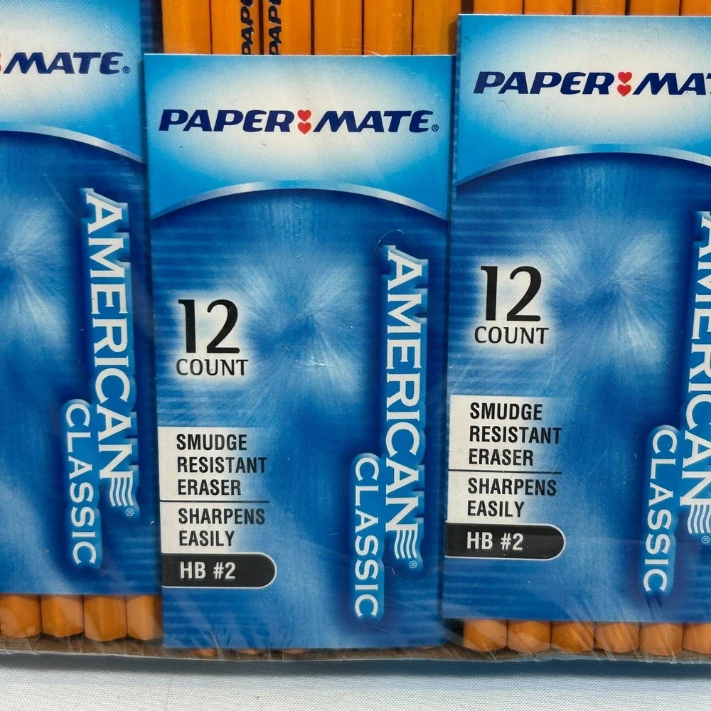 Vintage Paper Mate American Classic Wood Pencils 72 Pencils HB #2 USA Made 2003‎